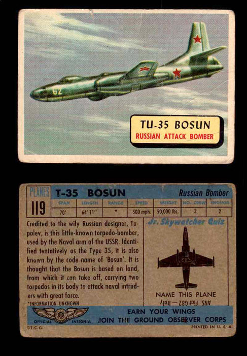 1957 Planes Series II Topps Vintage Card You Pick Singles #61-120 #119  - TvMovieCards.com