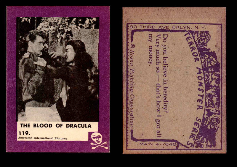 1963 Terror Monsters Rosan Vintage Trading Cards You Pick Singles #1-132 #119  - TvMovieCards.com