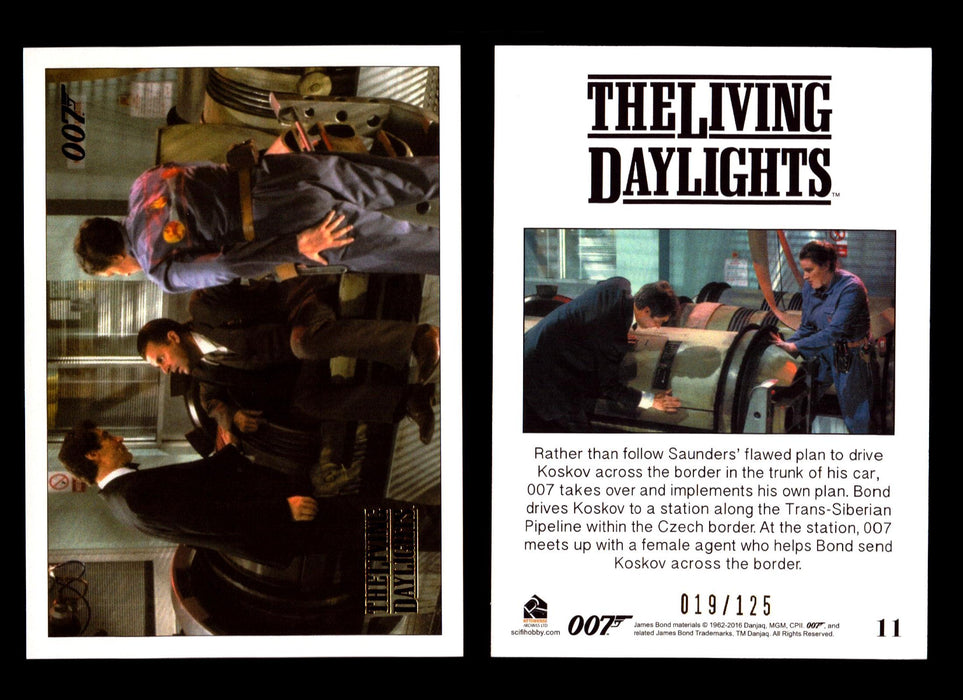 James Bond Archives The Living Daylights Gold Parallel Card You Pick Single 1-55 #11  - TvMovieCards.com