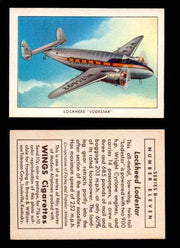 1941 Modern American Airplanes Series B Vintage Trading Cards Pick Singles #1-50 11	 	Lockheed "Lodestar"  - TvMovieCards.com