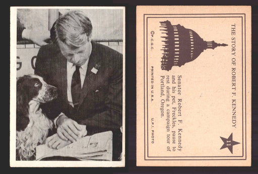 1968 The Story of Robert F. Kennedy JFK PCGC Trading Card You Pick Singles #1-66 #11  - TvMovieCards.com