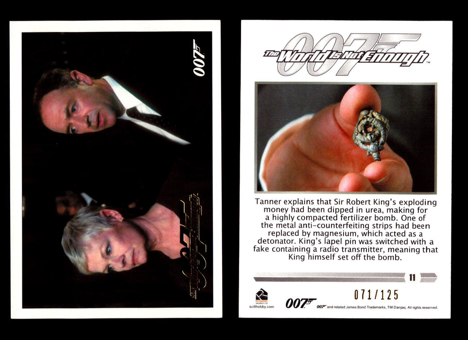 James Bond Classics 2016 World is Not Enough Gold Foil Parallel Card You Pick Nu #11  - TvMovieCards.com