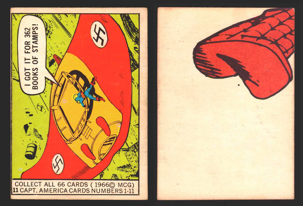 1966 Marvel Super Heroes Donruss Vintage Trading Cards You Pick Singles #1-66 #11  - TvMovieCards.com