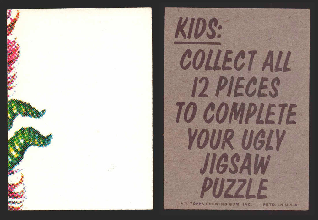 1973-74 Ugly Stickers Tan Back Puzzle Trading Card You Pick Singles #1-12 Topps #11  - TvMovieCards.com