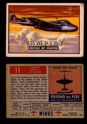 1952 Wings Topps TCG Vintage Trading Cards You Pick Singles #1-100 #11  - TvMovieCards.com