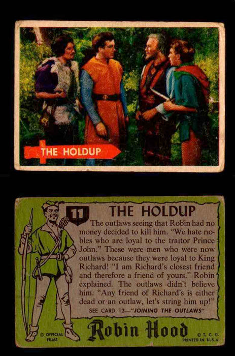 1957 Robin Hood Topps Vintage Trading Cards You Pick Singles #1-60 #11  - TvMovieCards.com