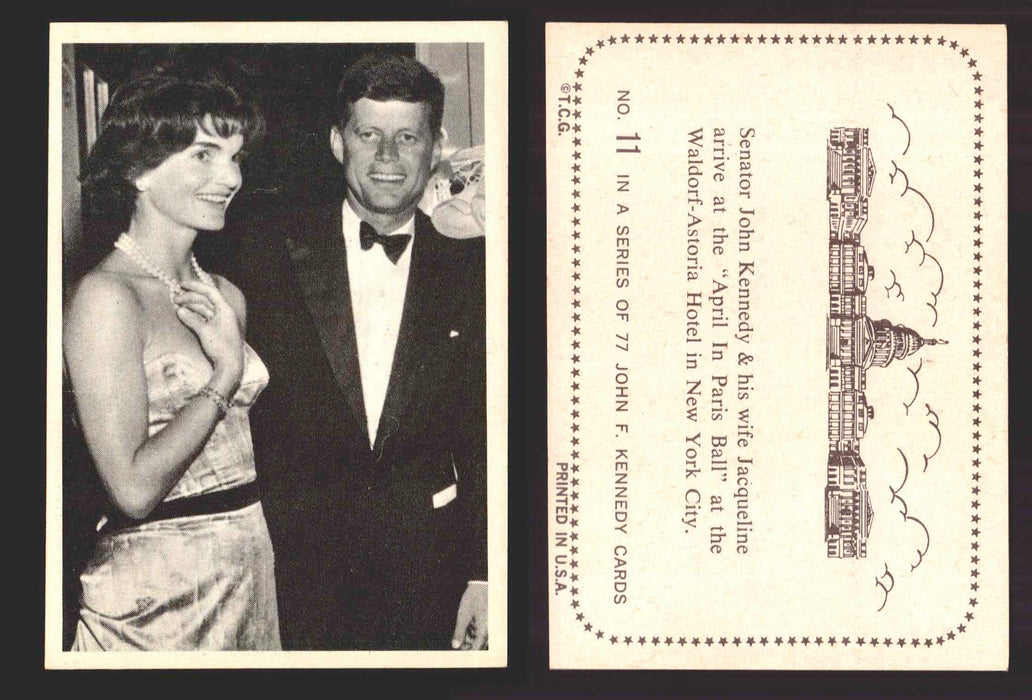 1964 The Story of John F. Kennedy JFK Topps Trading Card You Pick Singles #1-77 #11  - TvMovieCards.com