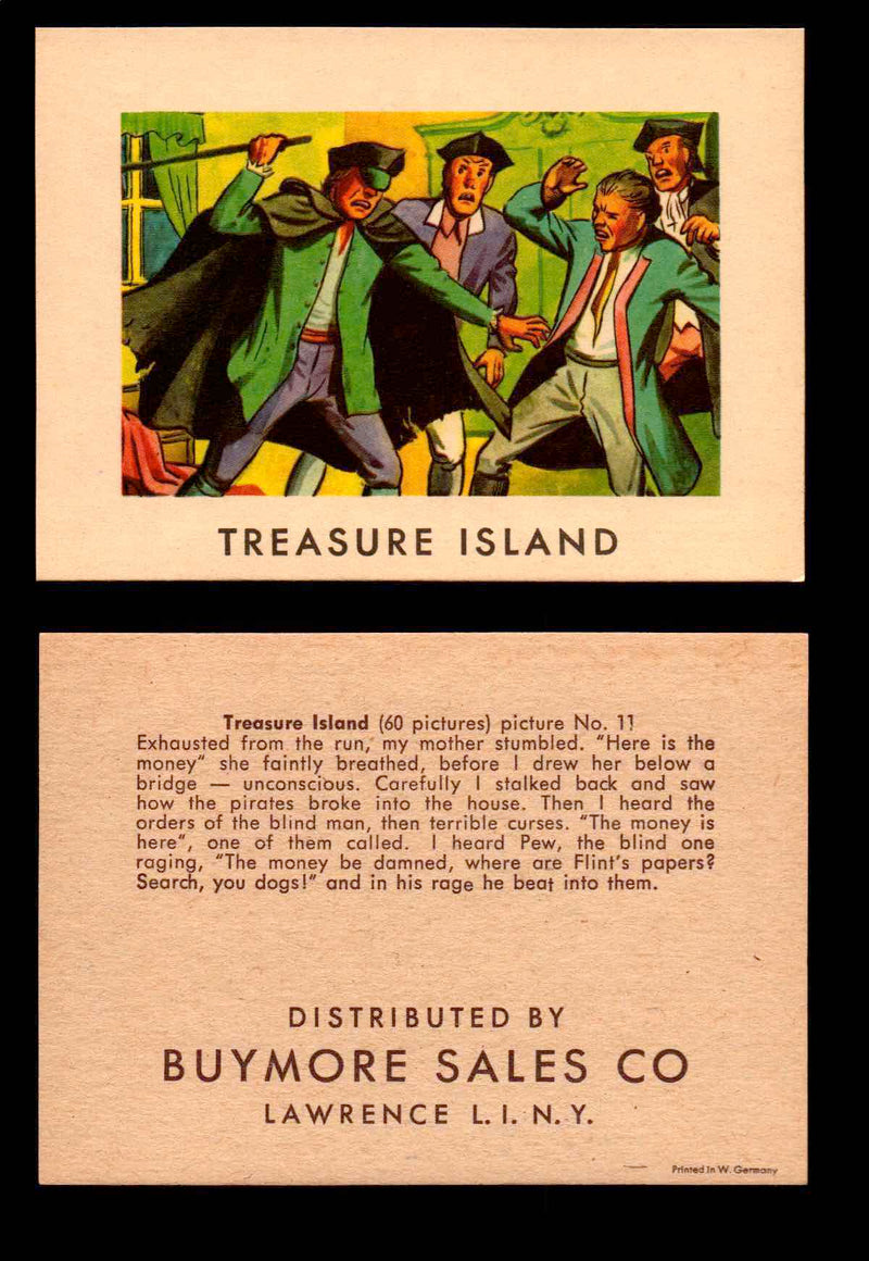 Treasure Island Buymore Sales 1960 Vintage Trading Cards You Pick Singles   - TvMovieCards.com