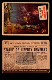 1954 Scoop Newspaper Series 1 Topps Vintage Trading Cards You Pick Singles #1-78 11   Statue of Liberty Unveiled  - TvMovieCards.com