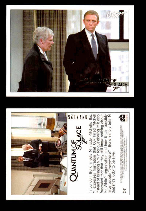 James Bond Archives Quantum of Solace Gold Parallel You Pick Single Cards #1-90 #11  - TvMovieCards.com