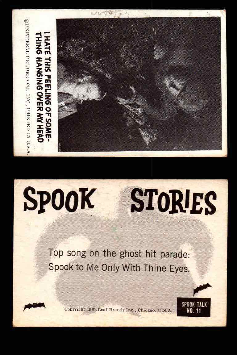 1961 Spook Stories Series 1 Leaf Vintage Trading Cards You Pick Singles #1-#72 #11  - TvMovieCards.com