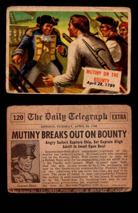 1954 Scoop Newspaper Series 2 Topps Vintage Trading Cards U Pick Singles #78-156 120   Mutiny on the Bounty  - TvMovieCards.com