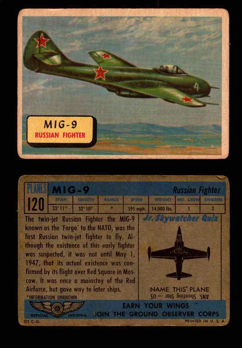 1957 Planes Series II Topps Vintage Card You Pick Singles #61-120 #120  - TvMovieCards.com