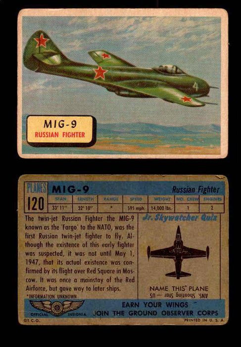 1957 Planes Series II Topps Vintage Card You Pick Singles #61-120 #120  - TvMovieCards.com