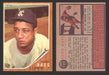 1962 Topps Baseball Trading Card You Pick Singles #100-#199 VG/EX #	122 Norm Bass - Kansas City Athletics RC  - TvMovieCards.com