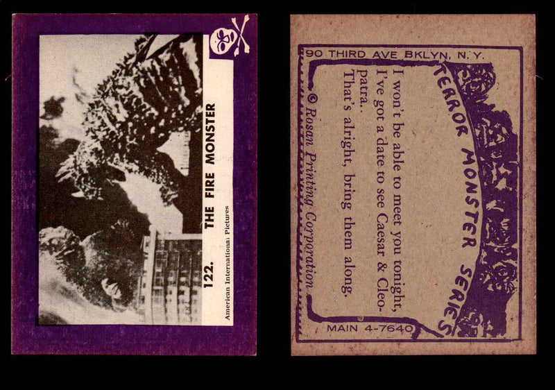 1963 Terror Monsters Rosan Vintage Trading Cards You Pick Singles #1-132 #122  - TvMovieCards.com