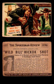 1954 Scoop Newspaper Series 2 Topps Vintage Trading Cards U Pick Singles #78-156 122   Wild Bill Hickok Shot  - TvMovieCards.com