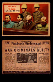1954 Scoop Newspaper Series 2 Topps Vintage Trading Cards U Pick Singles #78-156 124   Top Nazis to Hang  - TvMovieCards.com