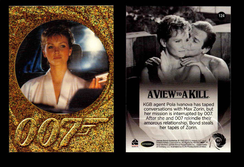 James Bond 50th Anniversary Series Two Gold Parallel Chase Card Singles #2-198 #124  - TvMovieCards.com