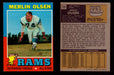 1971 Topps Football Trading Card You Pick Singles #1-#263 G/VG/EX #	125	Merlin Olsen (HOF)  - TvMovieCards.com