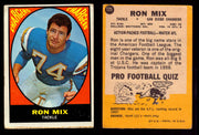 1967 Topps Football Trading Card You Pick Singles #1-#132 VG #125 Ron Mix (HOF)  - TvMovieCards.com