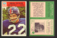 1966 Philadelphia Football NFL Trading Card You Pick Singles #100-196 VG/EX 126 Dick Lynch - New York Giants  - TvMovieCards.com