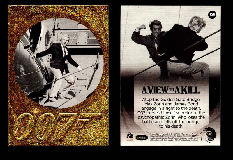 James Bond 50th Anniversary Series Two Gold Parallel Chase Card Singles #2-198 #126  - TvMovieCards.com