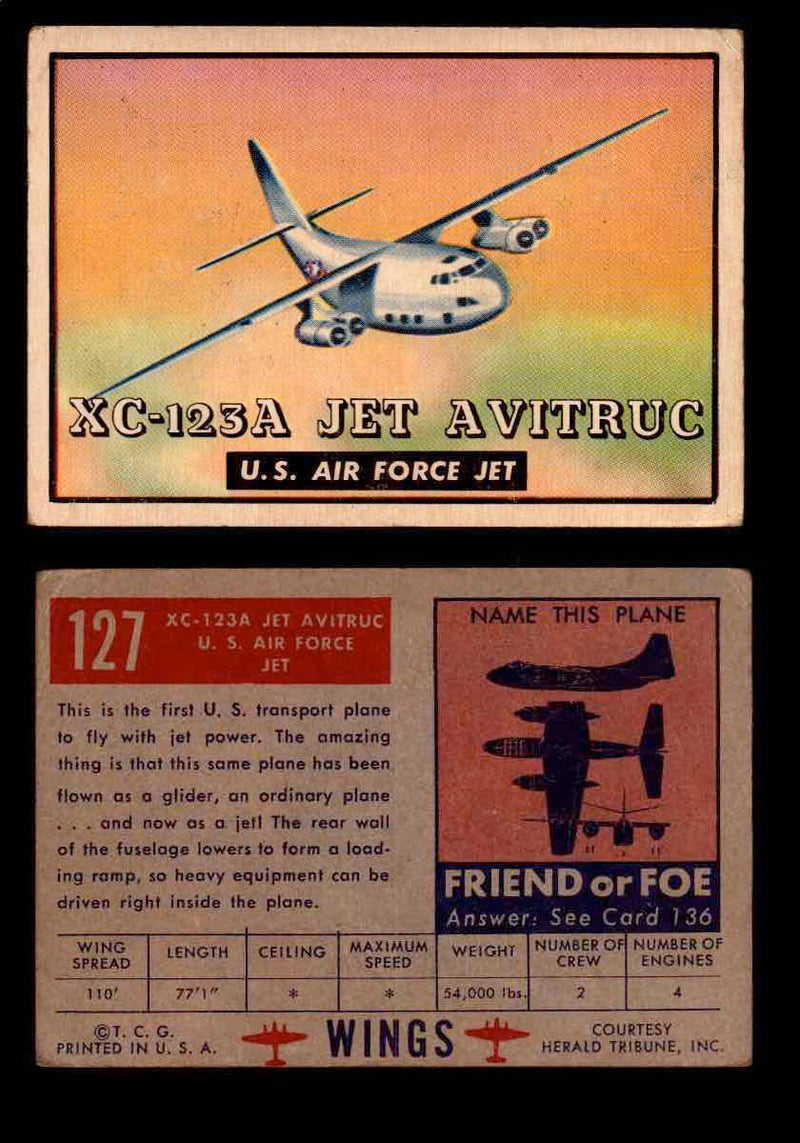 1953 Wings Topps TCG Vintage Trading Cards You Pick Singles #101-200 #127  - TvMovieCards.com