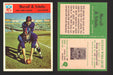 1966 Philadelphia Football NFL Trading Card You Pick Singles #100-196 VG/EX 127 Earl Morrall / Bob Scholtz - New York Giants  - TvMovieCards.com