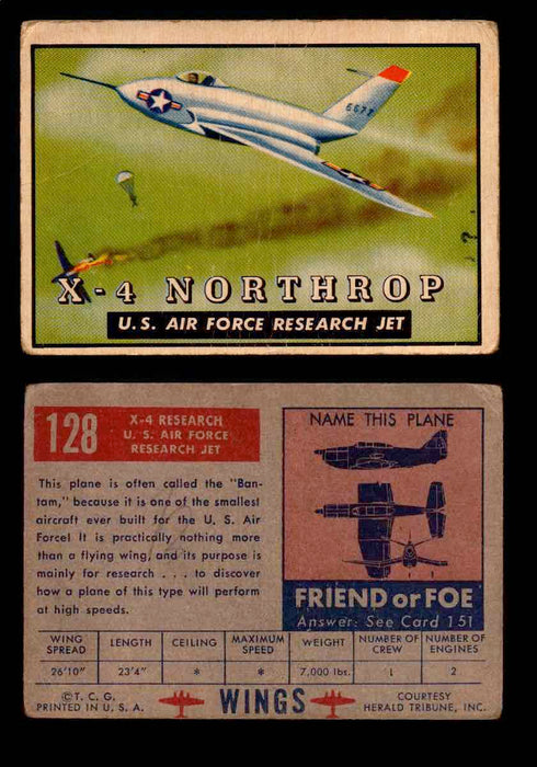 1953 Wings Topps TCG Vintage Trading Cards You Pick Singles #101-200 #128  - TvMovieCards.com