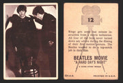 Beatles A Hard Days Night Movie Topps 1964 Vintage Trading Card You Pick Singles #12  - TvMovieCards.com
