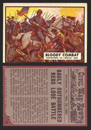 1962 Civil War News Topps TCG Trading Card You Pick Single Cards #1 - 88 12   Bloody Combat  - TvMovieCards.com