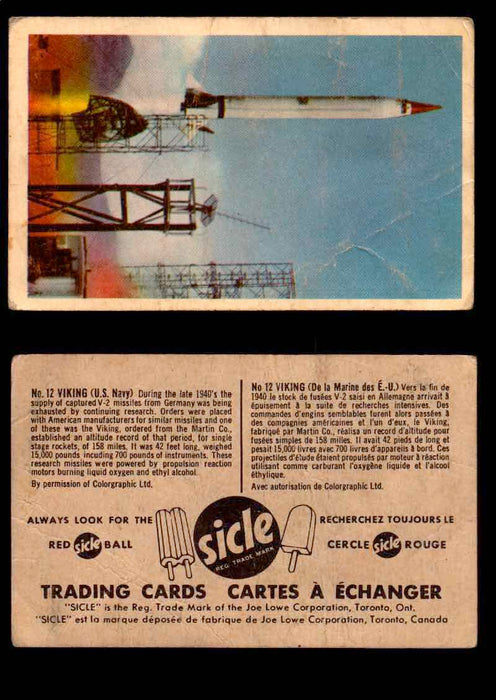 1959 Sicle Aircraft & Missile Canadian Vintage Trading Card U Pick Singles #1-25 #12 Viking  - TvMovieCards.com