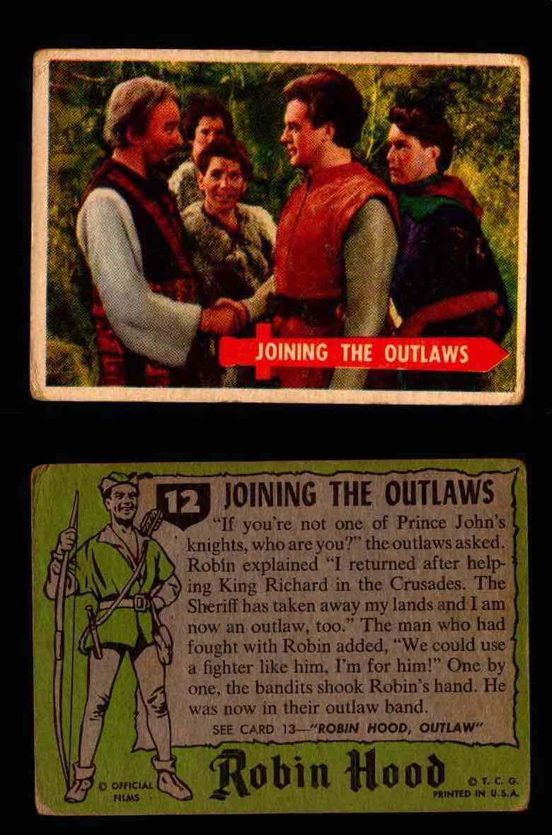 1957 Robin Hood Topps Vintage Trading Cards You Pick Singles #1-60 #12  - TvMovieCards.com