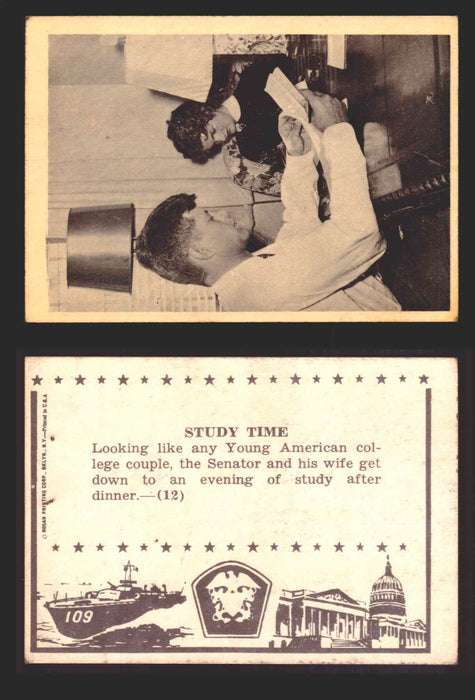 1963 John F. Kennedy JFK Rosan Trading Card You Pick Singles #1-66 12   Study Time  - TvMovieCards.com