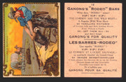 1930 Ganong "Rodeo" Bars V155 Cowboy Series #1-50 Trading Cards Singles #12 Skinning A Buffalo  - TvMovieCards.com