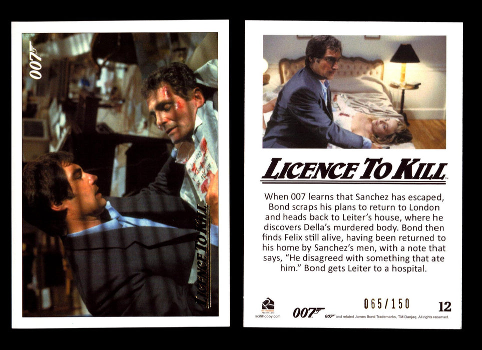 James Bond Classics 2016 Licence To Kill Gold Foil Parallel Card You Pick Single #12  - TvMovieCards.com