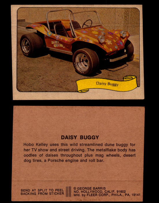 Kustom Cars - Series 2 George Barris 1975 Fleer Sticker Vintage Cards You Pick S #12 Diasy Buggy  - TvMovieCards.com