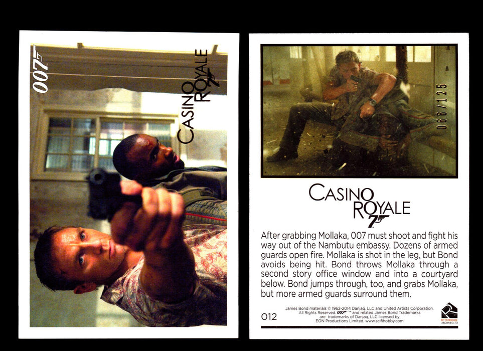 James Bond Archives 2014 Casino Royal Gold Parallel Card You Pick Number #12  - TvMovieCards.com