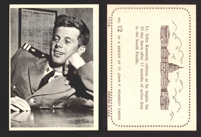 1964 The Story of John F. Kennedy JFK Topps Trading Card You Pick Singles #1-77 #12  - TvMovieCards.com