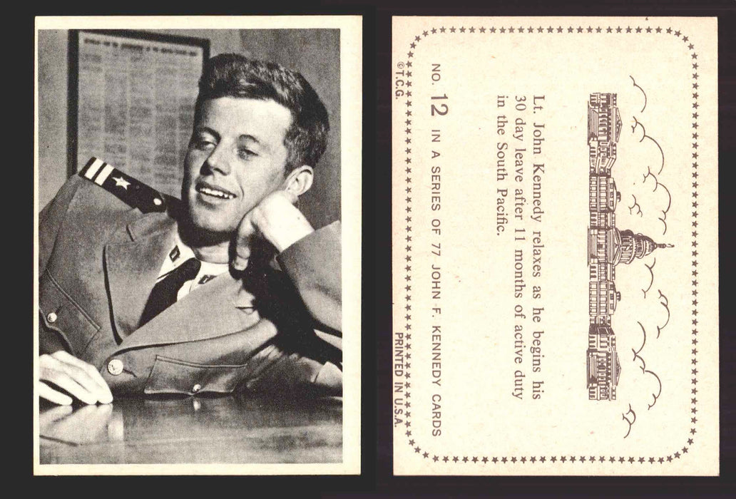1964 The Story of John F. Kennedy JFK Topps Trading Card You Pick Singles #1-77 #12  - TvMovieCards.com