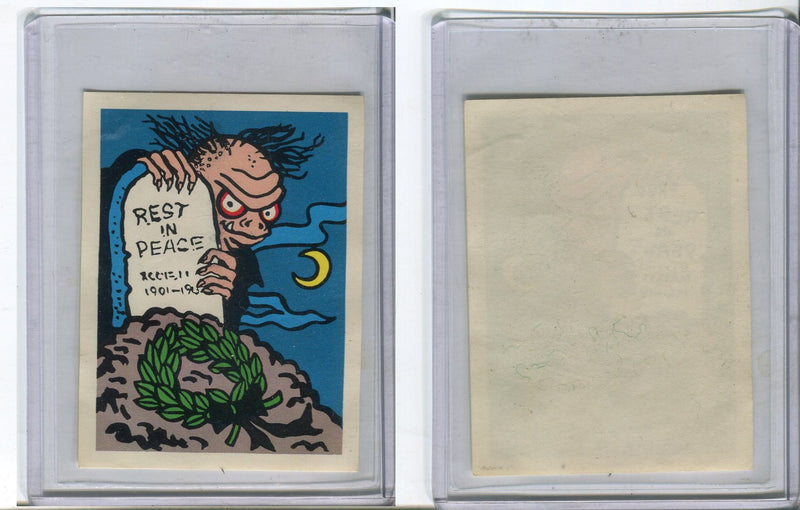 1963 Spook Stories Stickers Leaf Vintage Trading Cards You Pick Singles #1-#48 #12  - TvMovieCards.com