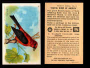 Birds - Useful Birds of America 7th Series You Pick Singles Church & Dwight J-9 #12 Scarlet Tanager  - TvMovieCards.com