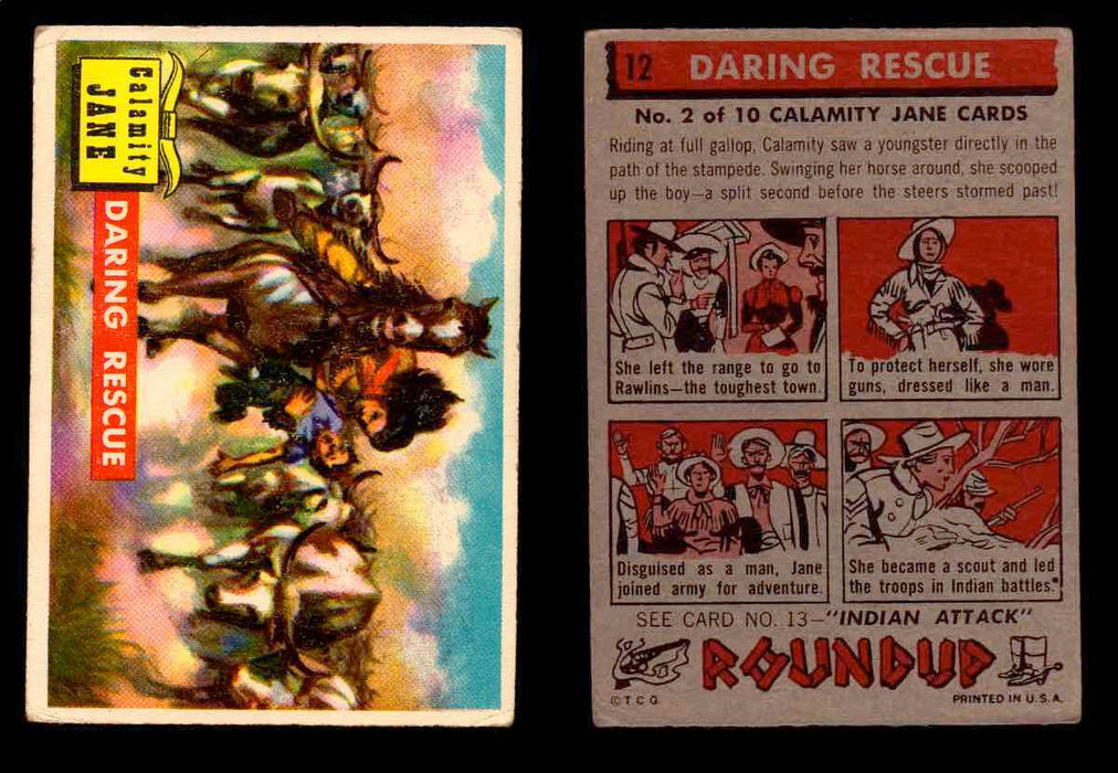 1956 Western Roundup Topps Vintage Trading Cards You Pick Singles #1-80 #12  - TvMovieCards.com