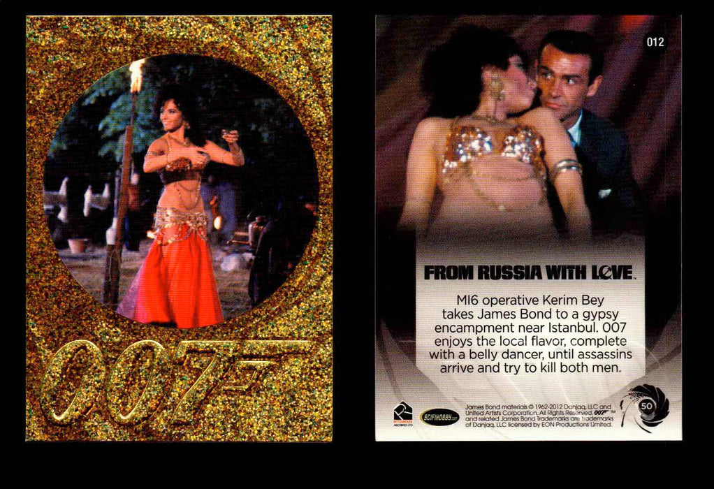 James Bond 50th Anniversary Series Two Gold Parallel Chase Card Singles #2-198 #12  - TvMovieCards.com