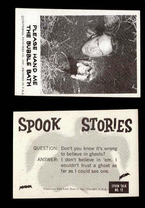1961 Spook Stories Series 1 Leaf Vintage Trading Cards You Pick Singles #1-#72 #12  - TvMovieCards.com