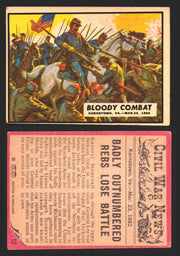 Civil War News Vintage Trading Cards A&BC Gum You Pick Singles #1-88 1965 12   Bloody Combat  - TvMovieCards.com