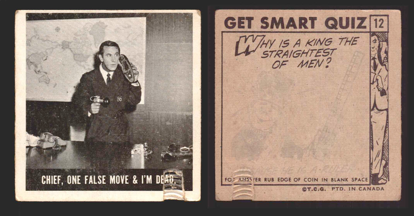 1966 Get Smart Vintage Trading Cards You Pick Singles #1-66 OPC O-PEE-CHEE #12  - TvMovieCards.com
