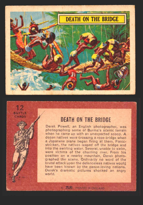 1965 Battle World War II A&BC Vintage Trading Card You Pick Singles #1-#73 12   Death on the Bridge  - TvMovieCards.com