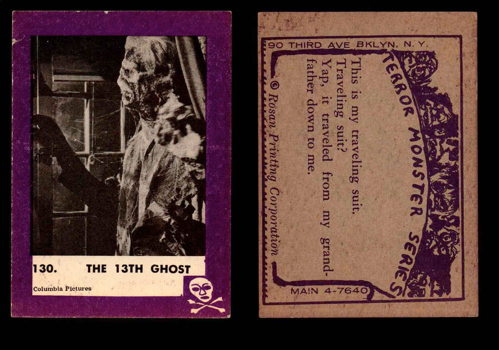 1963 Terror Monsters Rosan Vintage Trading Cards You Pick Singles #1-132 #130  - TvMovieCards.com